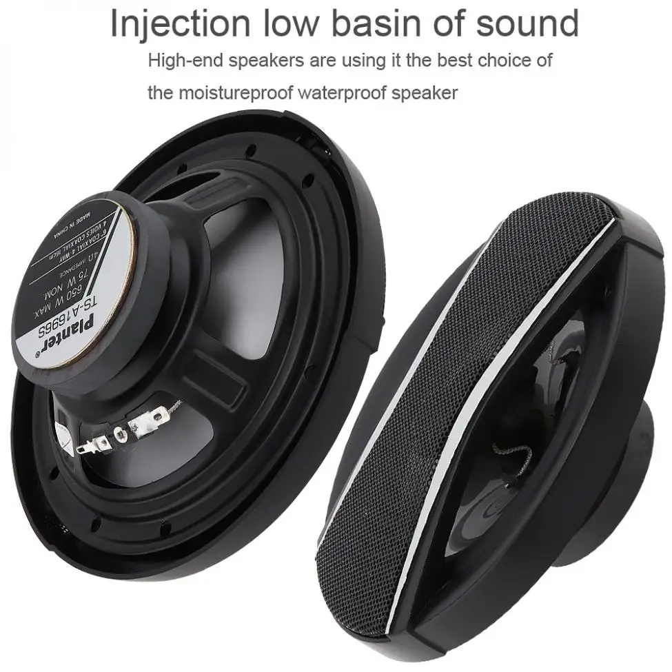 2pcs 6 Inch 650W Auto Car HiFi Coaxial Speaker Vehicle Door Auto Audio Music Stereo Full Range Frequency Loud Speakers