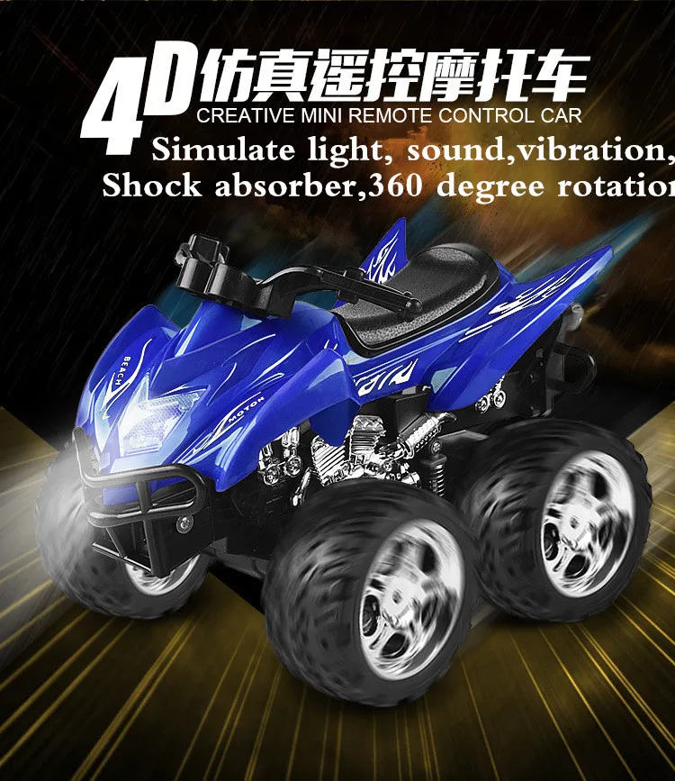 Hot sell A6 4D Gravity induction RC Remote Control Motorcycle Electronic Toy Cars Rechargeable Drift Dumpers