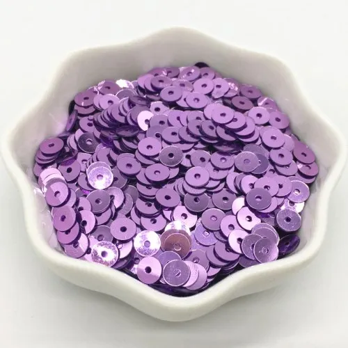 Light purple Paillette 5 мм, плоские круглые ПВХ свободные блестки раззноцветные часы с блестками для конфетти Материалы для творчества аксессуары для одежды 1000 шт - Цвет: Light purple