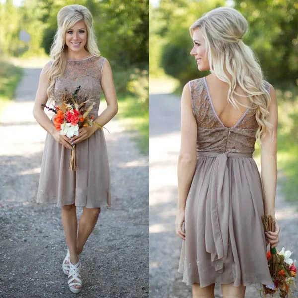 lace country bridesmaid dresses