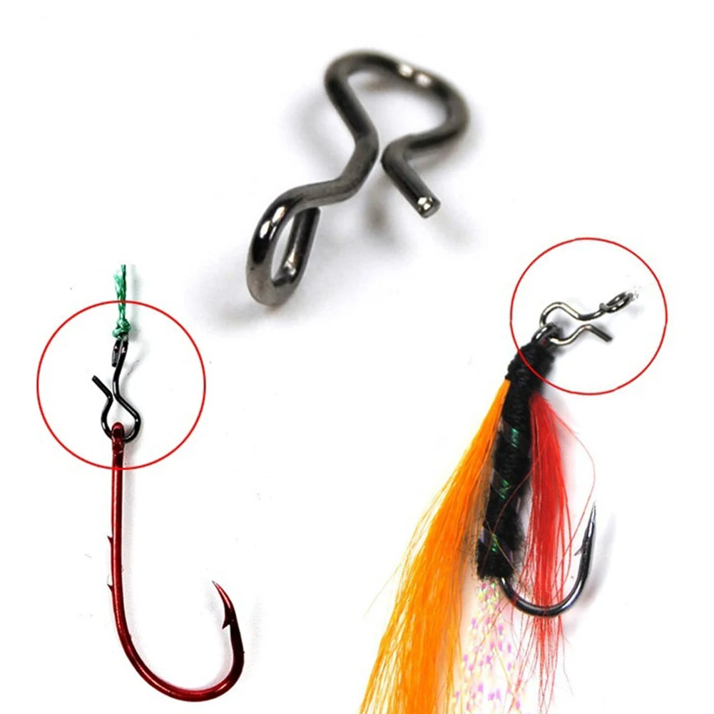 Details about   50pcs Fly Fishing Quick Change Hook Snaps Pin Lure Clips for Fishing Flies Jigs 