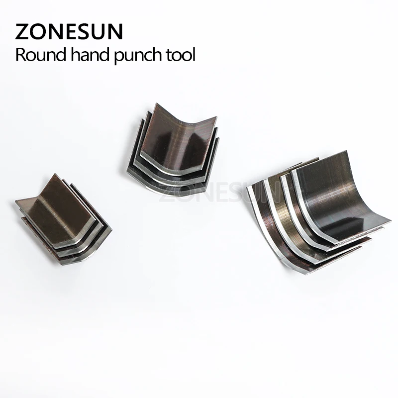 ZONESUN 10 шт./лот кожаный кошелек сумка угловой круглый перфорационный инструмент