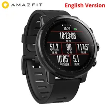Xiaomi Amazfit 2 Amazfit Stratos Pace 2 умные часы мужские с gps Xiaomi часы PPG монитор сердечного ритма 5ATM водонепроницаемые