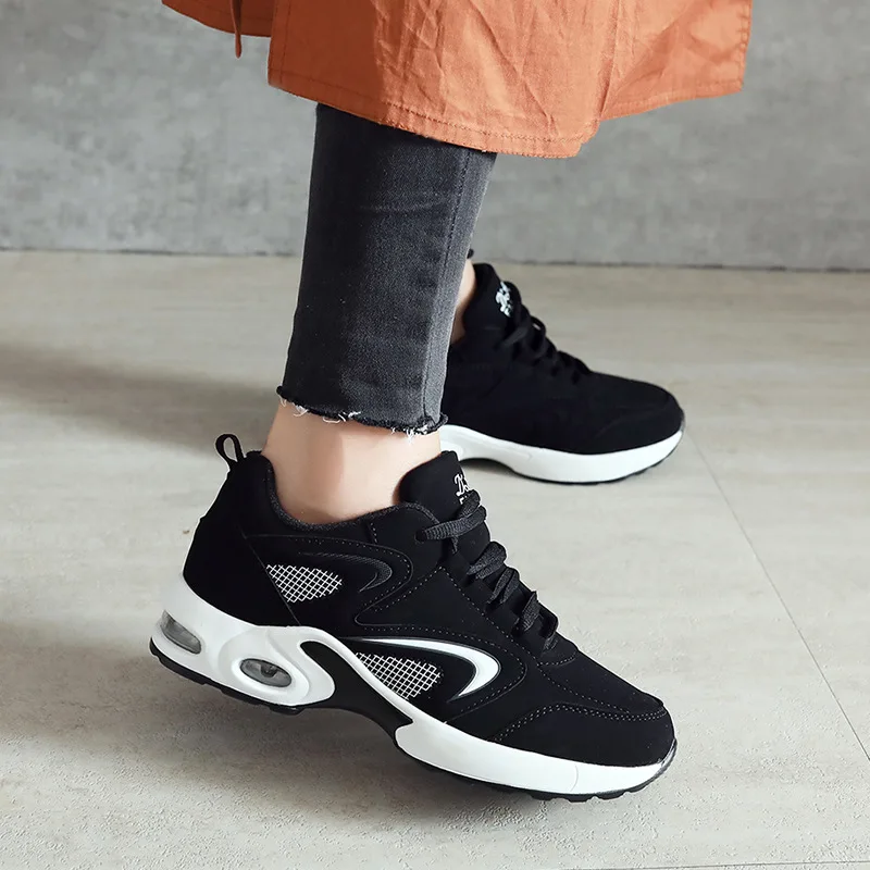 

Spring Sneakers for Women Height Increasing Running Shoes New Fashion Breathable Lightweight Zoom Air Sport Shoes JINBEILE