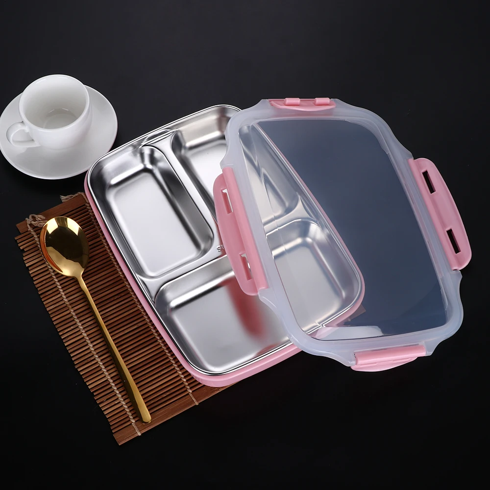 1100ml Stainless Steel Lunch Box Large capacity Microwave Heating