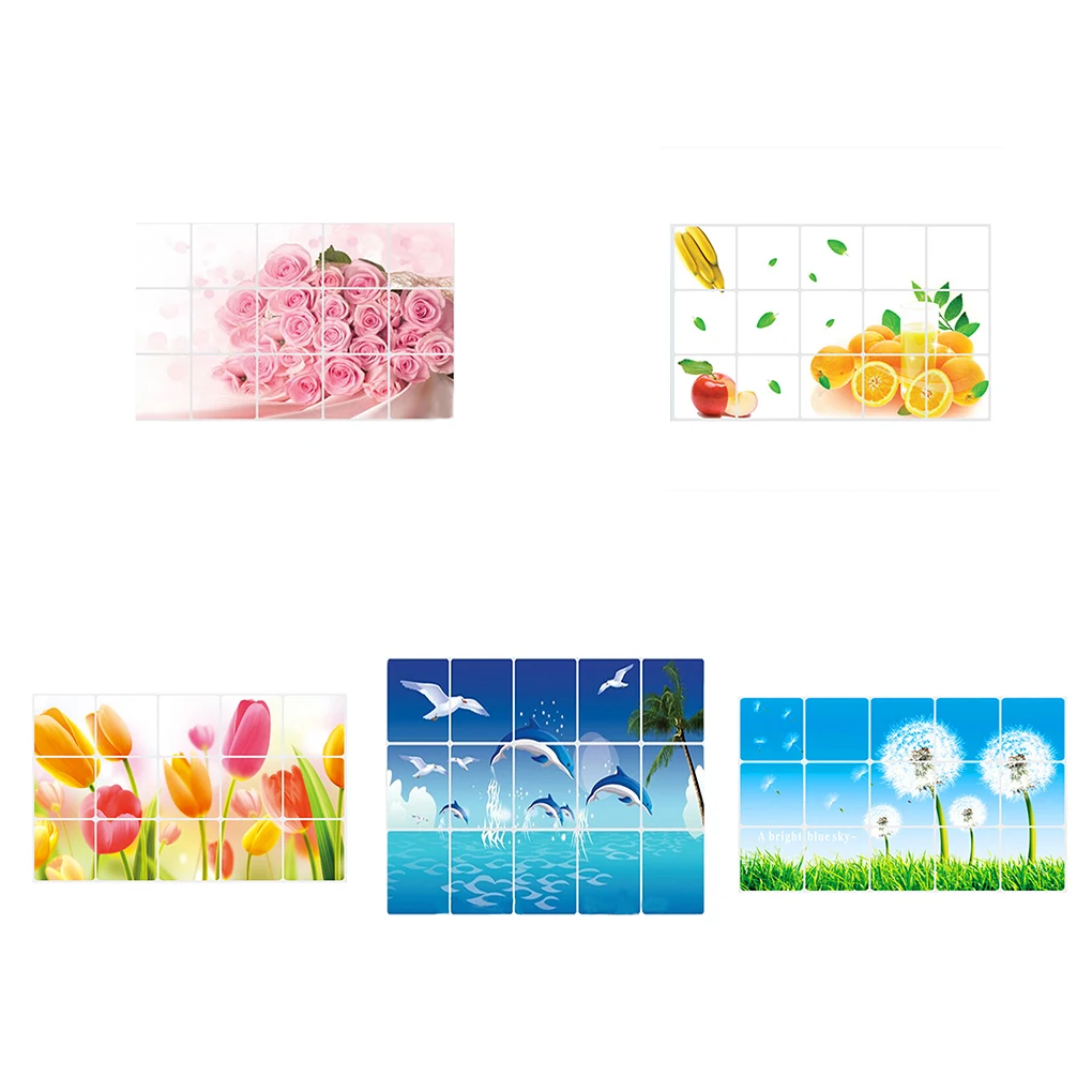 Kitchen Water Oil Proof Sticker Papers Decals Practical Kitchen Wall Aluminum Sticker