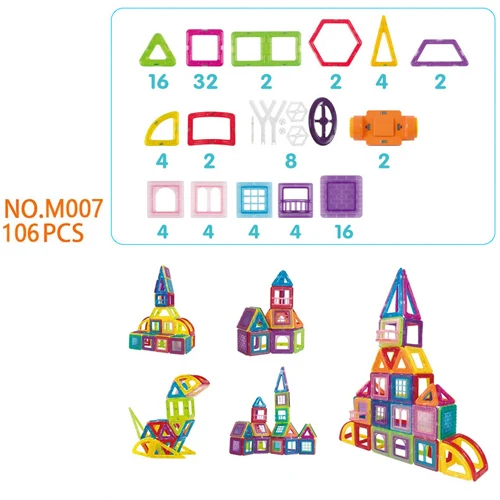 128 шт./184 шт./компл. Творческий магнитная игрушка дизайн блоки детские развивающие интеллект магнитные игрушки палка любимый подарок блок игрушка - Цвет: mini 106pcs set