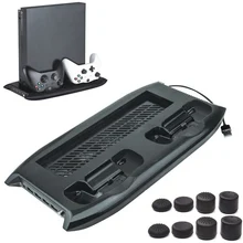 Для Xbox one X консольные контроллеры ONEX вертикальная подставка охлаждающий вентилятор зарядное устройство для кулера зарядная док-станция для хранения с 8 крышками
