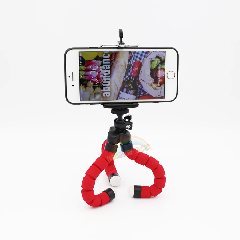 

Mini Tripod Digital Camera Mobile Phone Stand Flexible Grip Octopus Monopod Flexible for Octopus Digital Camera clip rubberized