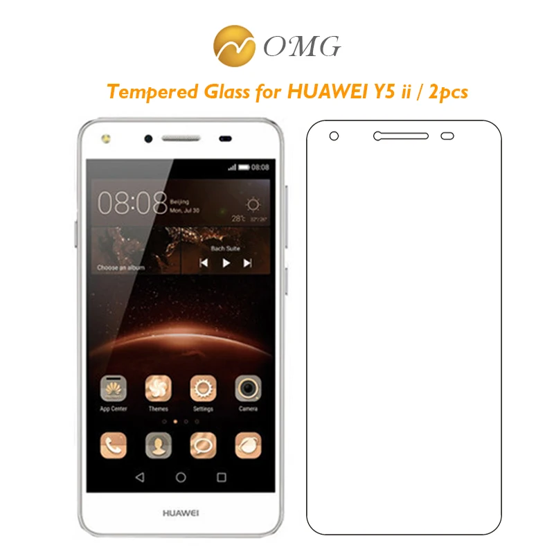 2 шт./лот закаленное стекло для Huawei Y5 II Y5II 5 дюймов защита экрана 9H премиум защитная