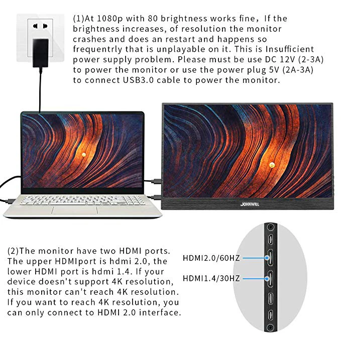 13,3 15,6 дюймовый 4K портативный монитор 2HDMI DP USB-C 3840x2160 ips lcd 60FPS Видео игровой монитор для Raspberry Pi PS3/PS4/Xbox 360