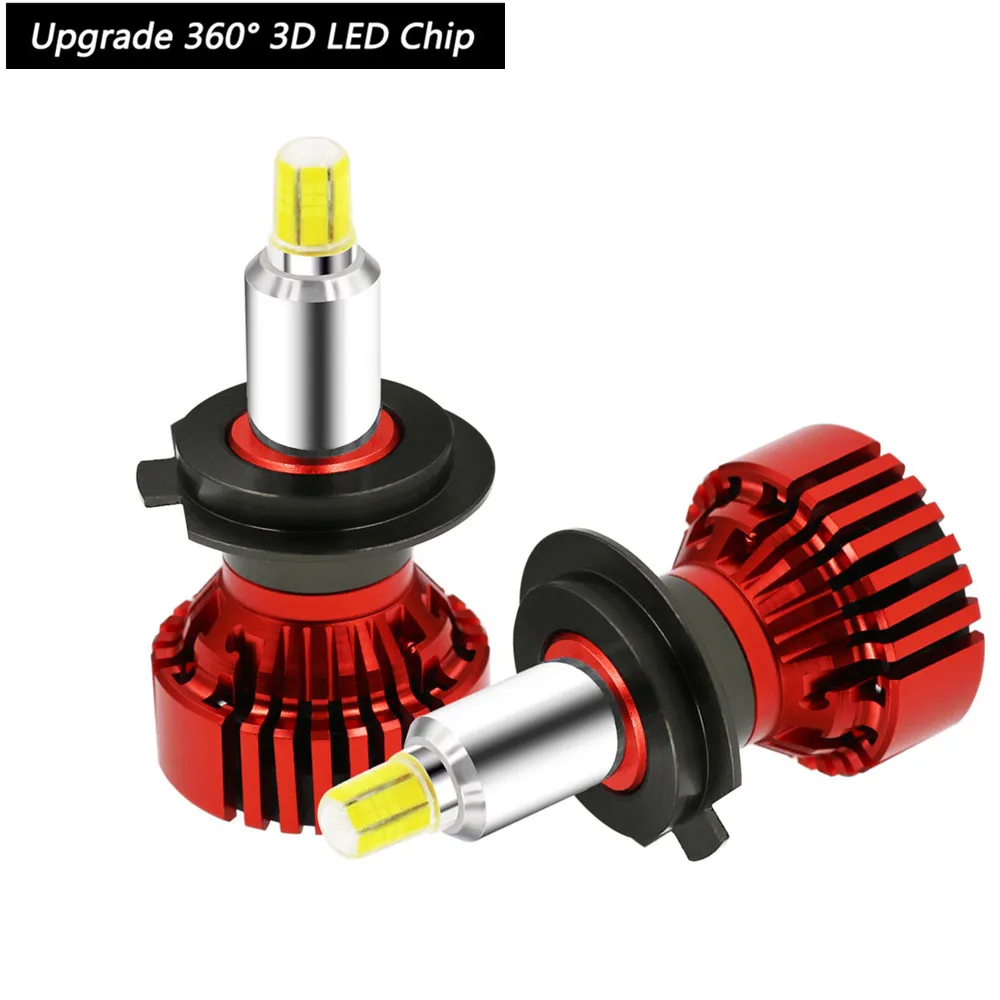 

2019 New arrival 3D 360 Lighting 14000lm 6000k LED auto headlight Cree CSP Chips H7 H1 9005/06 H11 LED Car headlight bulb turbo