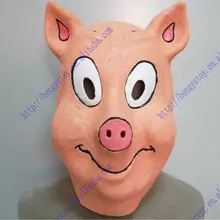 Прекрасный пиглет маска на голову мультфильм кинематографическая тематика полный головы маска животного