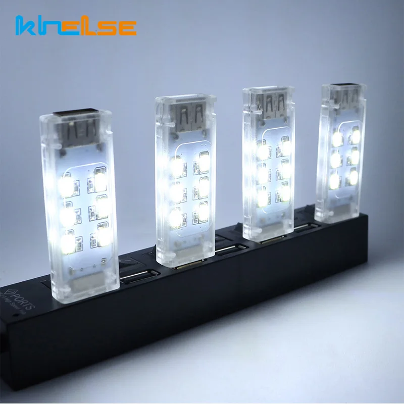 

10pcs Double-side USB 5730 mini led light portable LED Lamp Camping 12leds for Computer,desktop Small Night Light