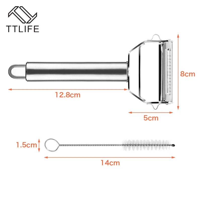 TTLIFE многофункциональный 2 в 1 из нержавеющей стали Жульен слайсер картофеля измельчитель морковки овощей Терка фрукты Овощечистка кухонные инструменты