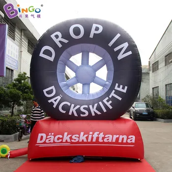 

Free shipping 3.5 meters high giant inflatable tyre model for advertisng promotional blow up car tyre replica truck tyre toys