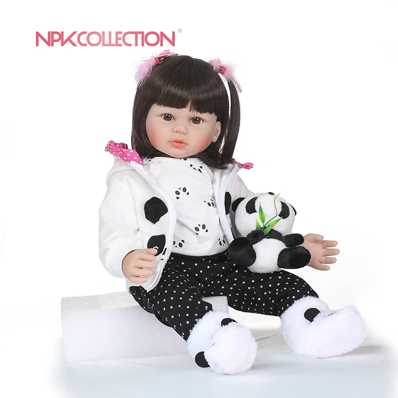 Кукла Reborn NPKCOLLECTION Мягкая силиконовая Реалистичная кукла 22 дюйма виниловая Boneca BeBes