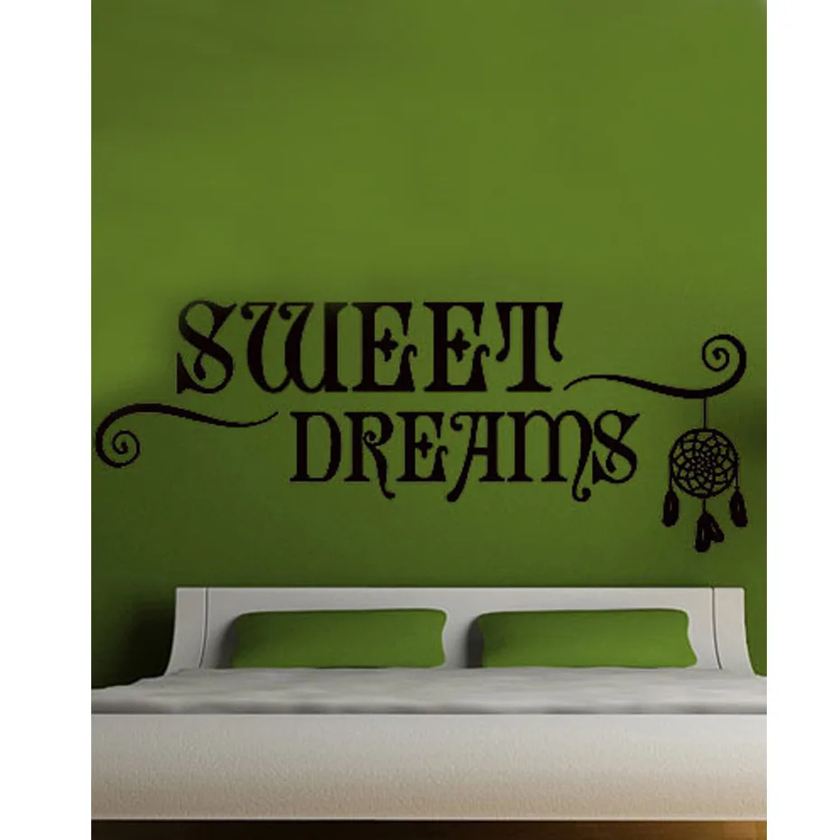 Bedroom Wall Decals Quotes Sweet Dreams Modern Room Decor Customized