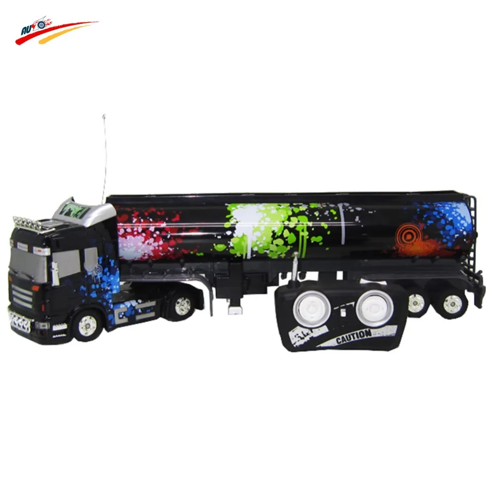 RC Car 6 Channel Long Hauler Vehicle Remote Control Oil Tanker Auto