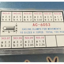 100 Чехол для часов с зажимами, запчасти для ремонта корпуса, разные часовые производители