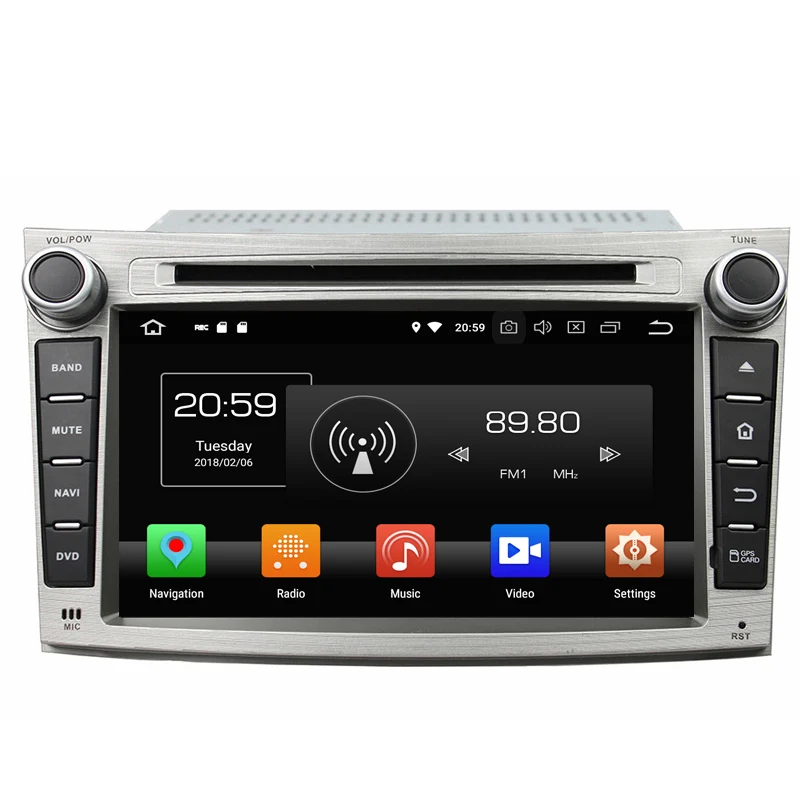 NaviTopia 4G Оперативная память 64G Встроенная 8 Core автомобильный gps навигации для Subaru