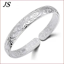 JS Pulceras Mujer Pulseras de Plata 925 серебряный браслет Femme женский очаровательный браслет женские украшения SB017