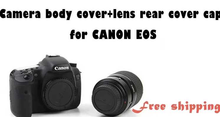 

Camera Body Cover + Lens Rear Cover Cap For Canon EOS mount EF 5D II III 7D 70D 700D 500D 550D 600D 1000D