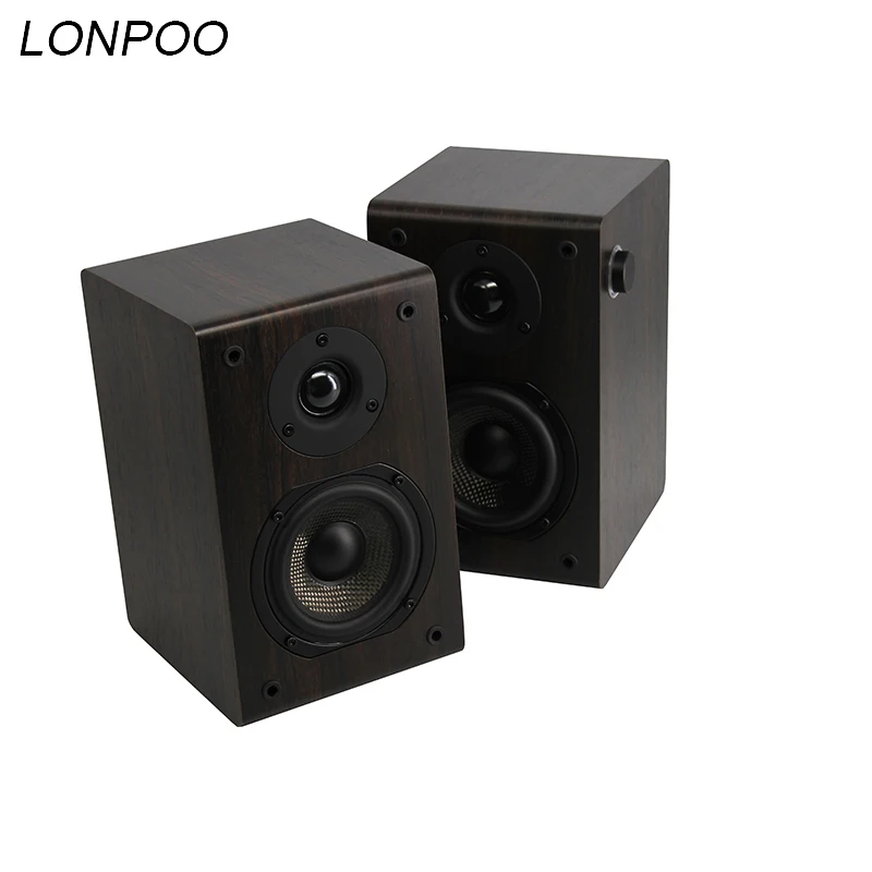 Lonpoo Bluetooth полочная Динамик 2 способ 75 Вт классический деревянный громкий с 4