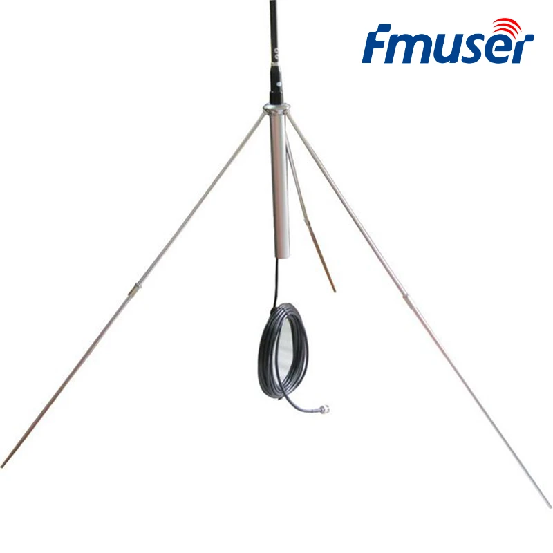 FMUSER 1/4 волна GP100 антенны Профессиональный FM антенна с разъемом 8 м BNC-SL16 кабель для