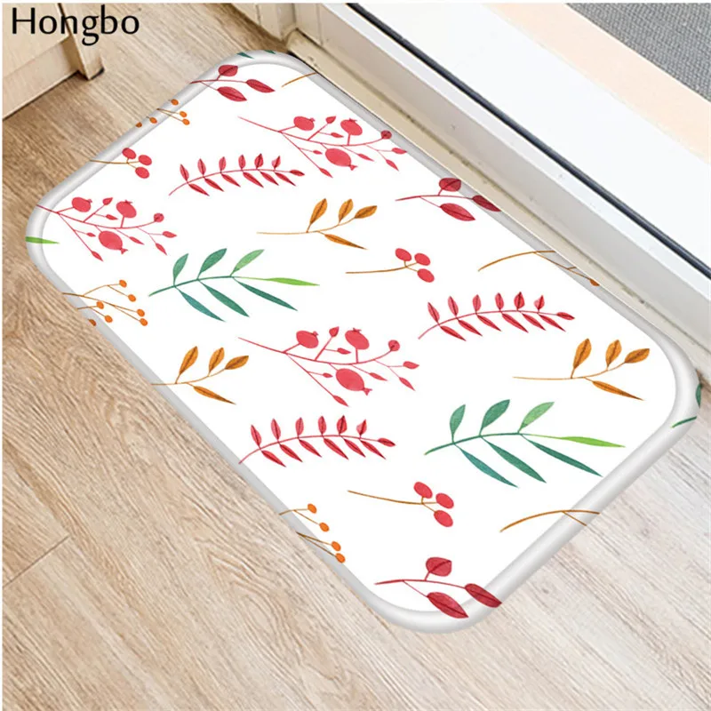 Нескользящий напольный коврик Hongbo 40*60 см с цветочным принтом уличные коврики