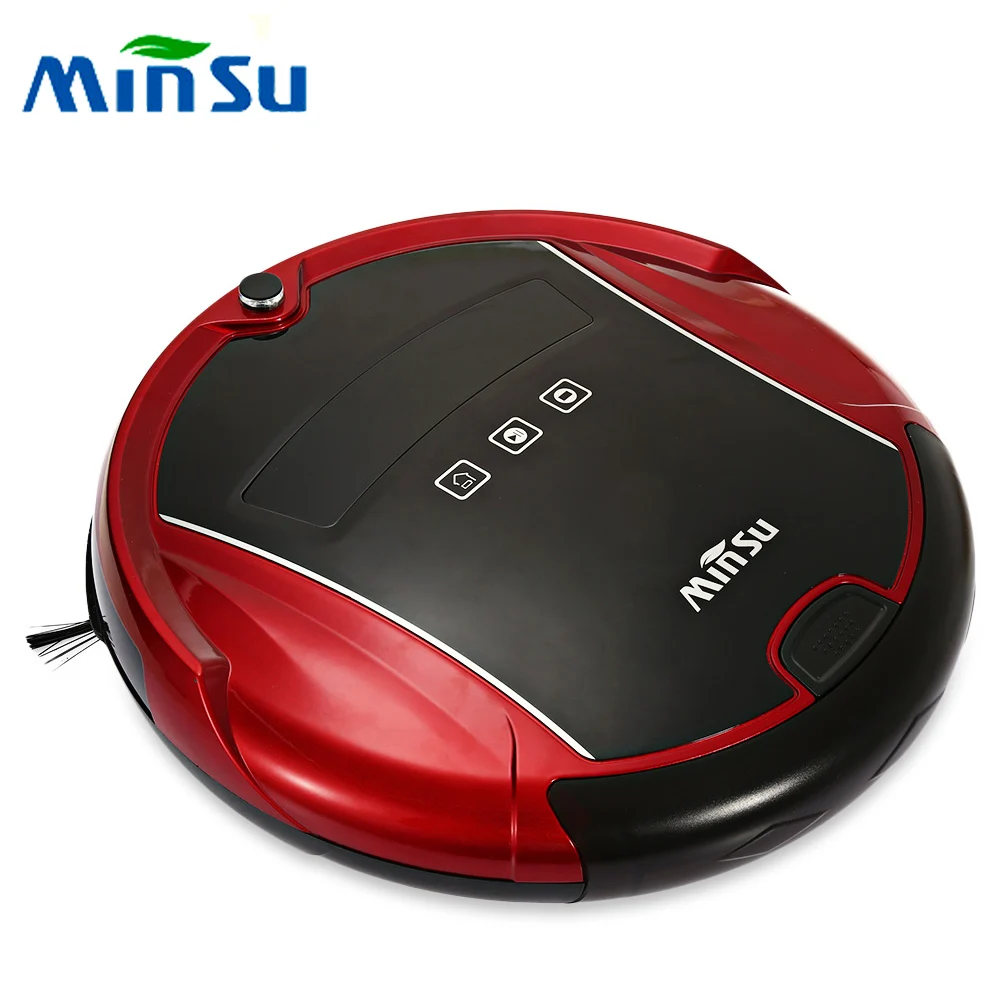 MinSu Smart Robotic Vacuum Cleaner Dry Wet Mopping Sweeping Voice Alarm