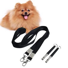 Свисток для останова лая, регулируемый тренировочный инструмент, бесшумный контроль коры для собак-упаковка из 2 свистков с 2 шнурками