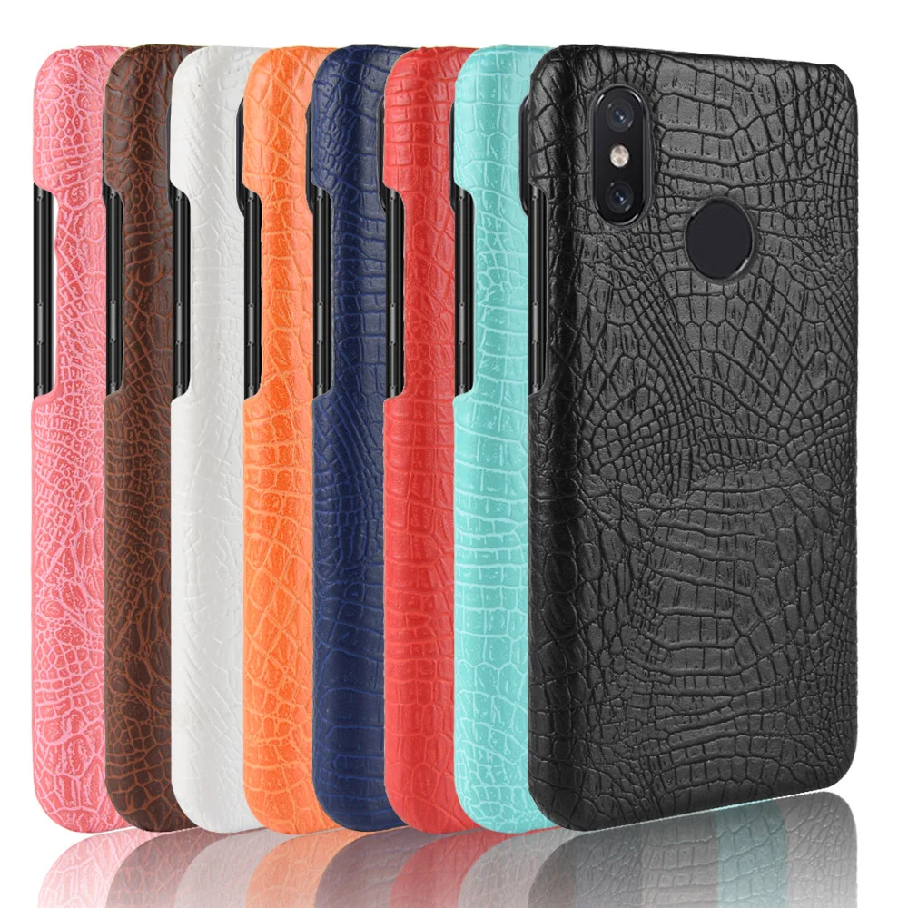 For Xiaomi Mi 8 Se Case Super Slim Crocodile Skin Texture Hard Leather Back Cover Shield Smart Phone Protective Shell |