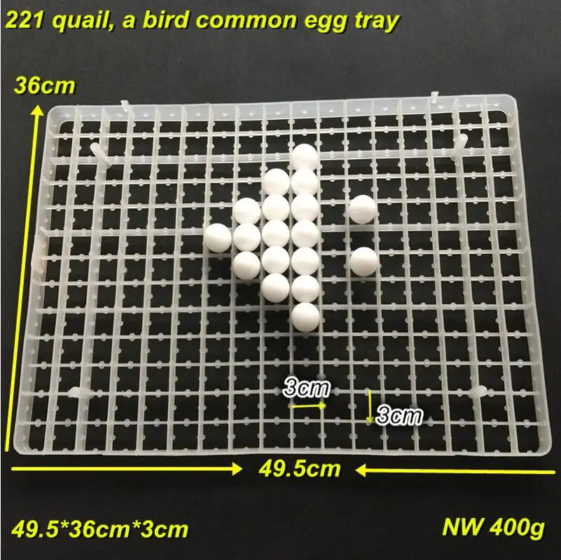 1 шт. аксессуары для инкубационного оборудования 50*35,6*2,5 см белый пластик 88 лоток для яиц прост в использовании очень хорошее качество - Цвет: 221 birds Egg tray