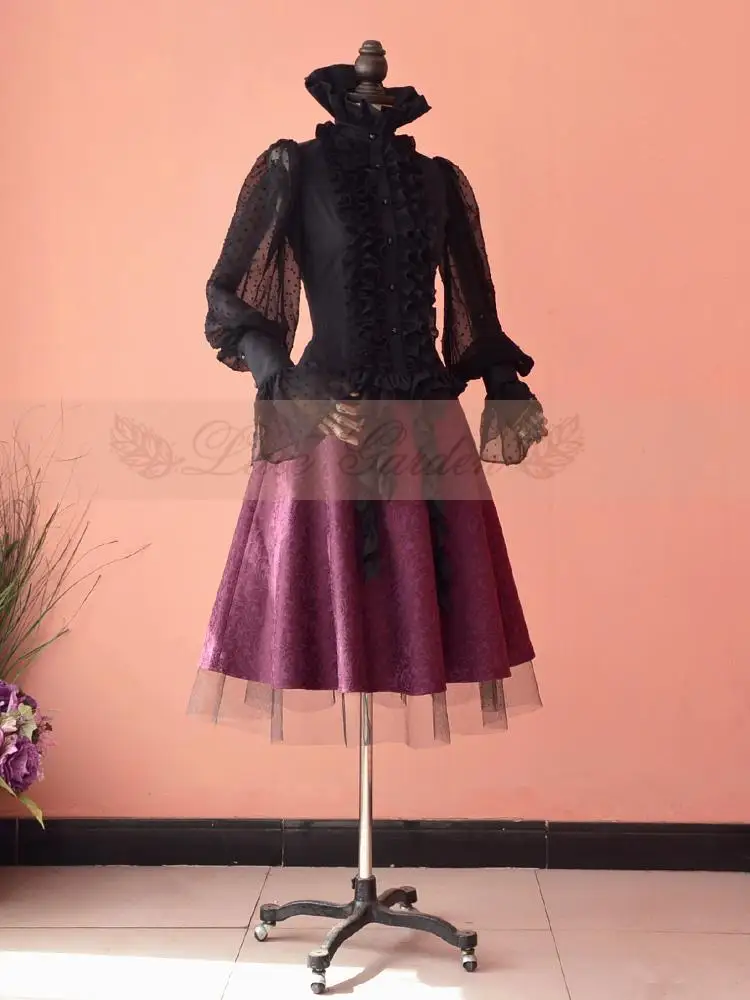 Dames Trendy Fashion Kant Tuin Rok met Zijde en Pailletten Trimmings Dames Trendy Fashion Kant Tuin Rok met Zijde en Pailletten Trimmings
