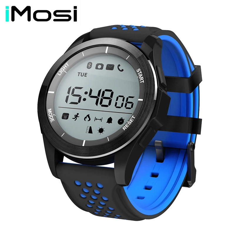 

Imosi F3 Bluetooth Smart Watches for Men Waterproof Pedometer Fitness Tracker Smartwatch with Remote Camera for Android IOS