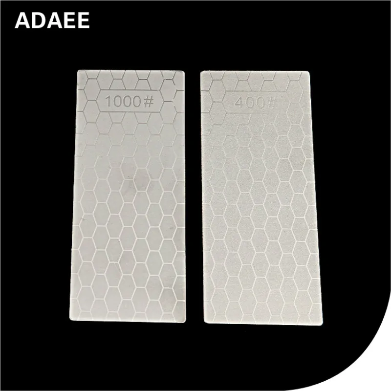 Adaee набор из 3 предметов, титановый Алмазный точильный камень для Точилки карандашей 240 600 1000 зернистость 5,9*0,8*0,2