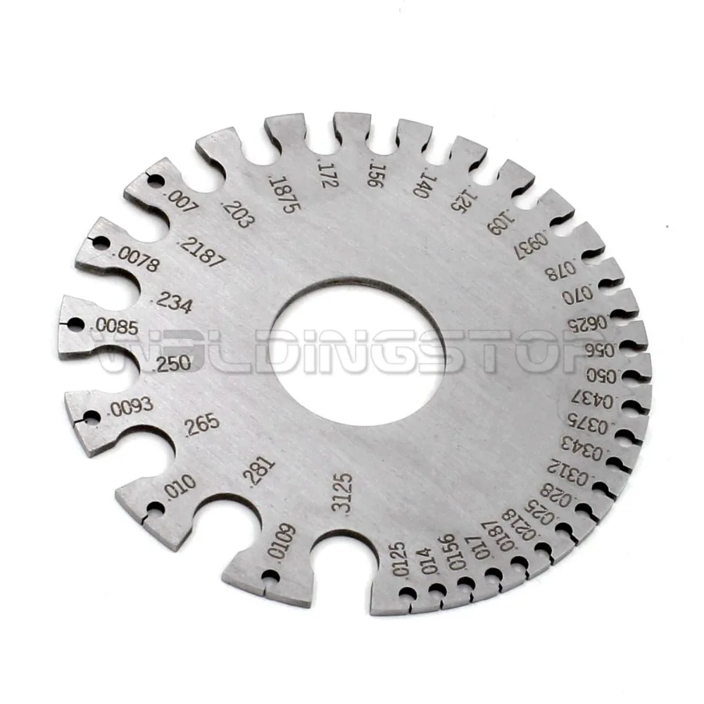 WS genuine round WIRE GAUGE diameter gage stainless steel inch