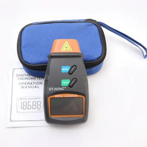 

DT-2234C+ digital photo tachometer digital engine tachometer digital speedometer Digital Laser Photo Tachometer Non Contact Tach