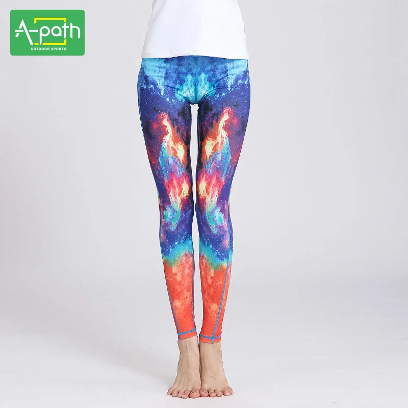 

Women Yoga Pants Printing Leggings Professional Sport Printing Clothing Fitness Running Cycling Cropped Trousers 2018 New