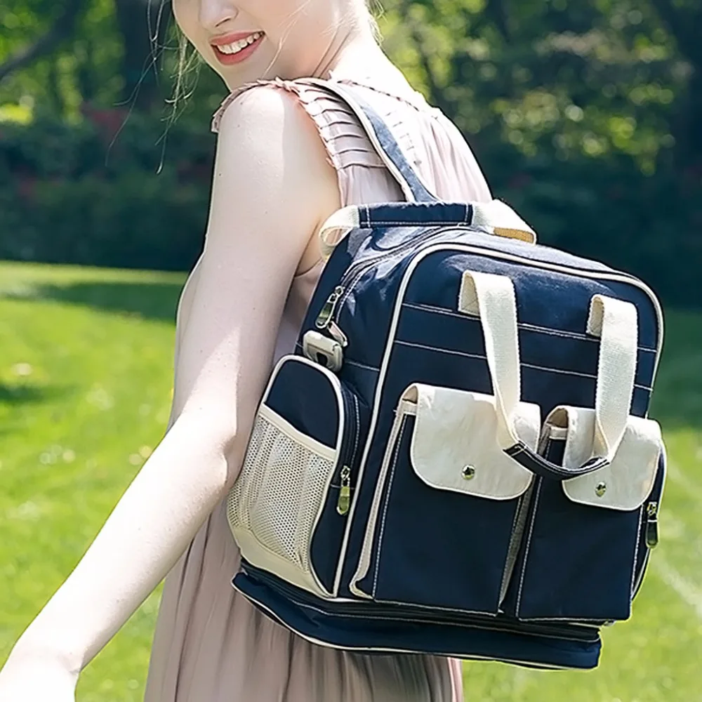 

Large Capacity Baby Mummy Maternity Nappy Diaper Waterproof Nylon Shoulder Bag Travel Backpack