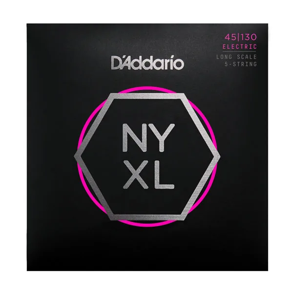 D'addario NYXL с никелевой обмоткой для бас-гитары, Длинные весы, NYXL4095 NYXL45100 NYXL45105 NYXL50105 NYXL45130(5-струны для бас-гитара