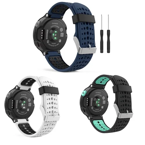 Ktab ремешок для Garmin 235 Сменные силиконовые полосы Garmin Forerunner 235/235 Lite/220/230/620/630/735XT ремешок для часов - Цвет: 3 pack