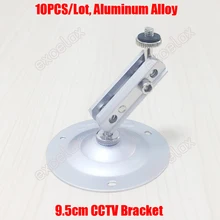 10 шт./лот 9 см Высота алюминий сплав крепление на потолок, на стену CCTV Кронштейн Поддержка Стенд для безопасности зум/коробка/средства ухода за кожей/пуля камера