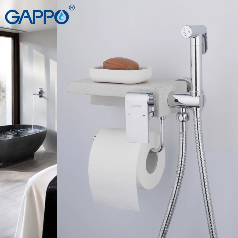 

GAPPO Bidet Faucets muslim shower bidet toilet brass and quartz bidet sprayer chrome faucets multifunctional bidet toilet