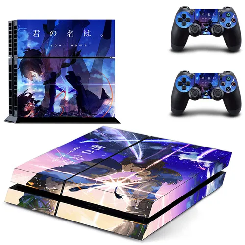 11 Наруто наклейка для PS4 виниловая наклейка, стикер для консоли sony Playstation 4 и 2 контроллера наклейка для PS4 стикер - Цвет: 11