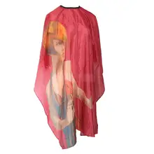 Стильный натуральный шелк накидка для стрижки волос стиль салон Парикмахерская мантия фартук