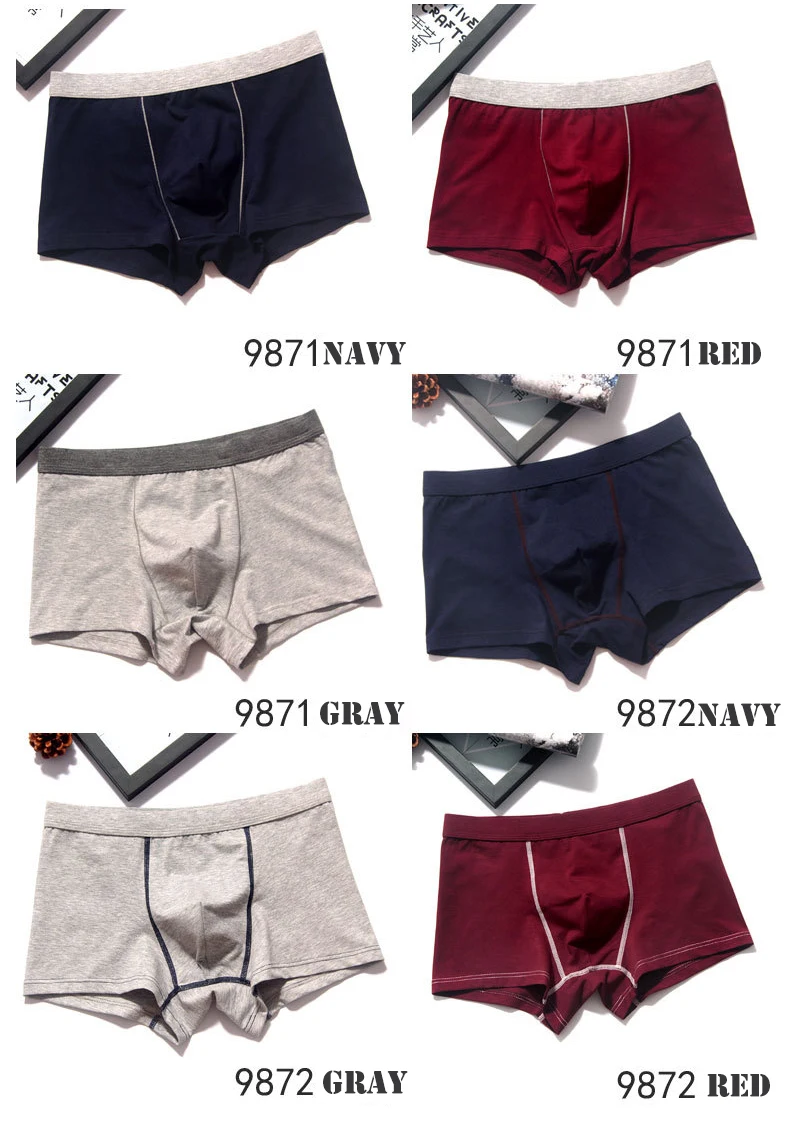 2pcslot Men Underwear Cotton Panties 4XL Cueca Hombre Calvn Boxer Underwear Men Brand Underpants Boxer Shorts 365 Mens Trunks03