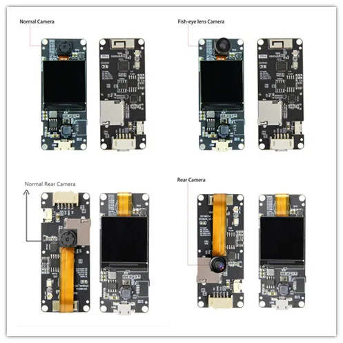 

Camera Module OV2640 T-Camera Plus ESP32-DOWDQ6 8MB SPRAM 1.3 Inch Display Rear Camera