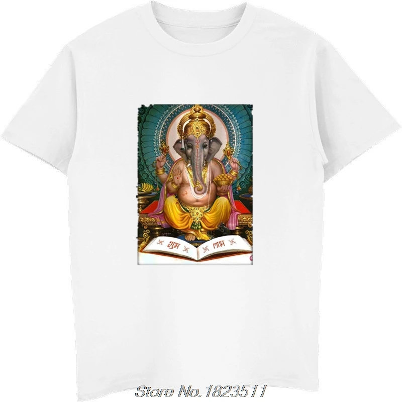 Футболка Ganesh Kali Shiva Krishna Hinduism Yogaer Мужская футболка для медитации богини летняя с